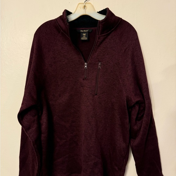 Burgundy Zip up Hoodie - Picture 1 of 3
